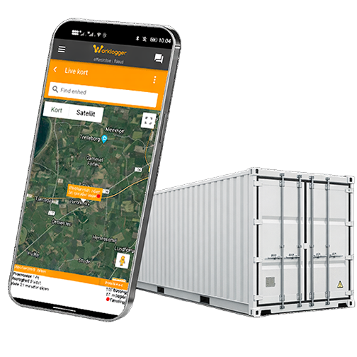 Worklogger app med container